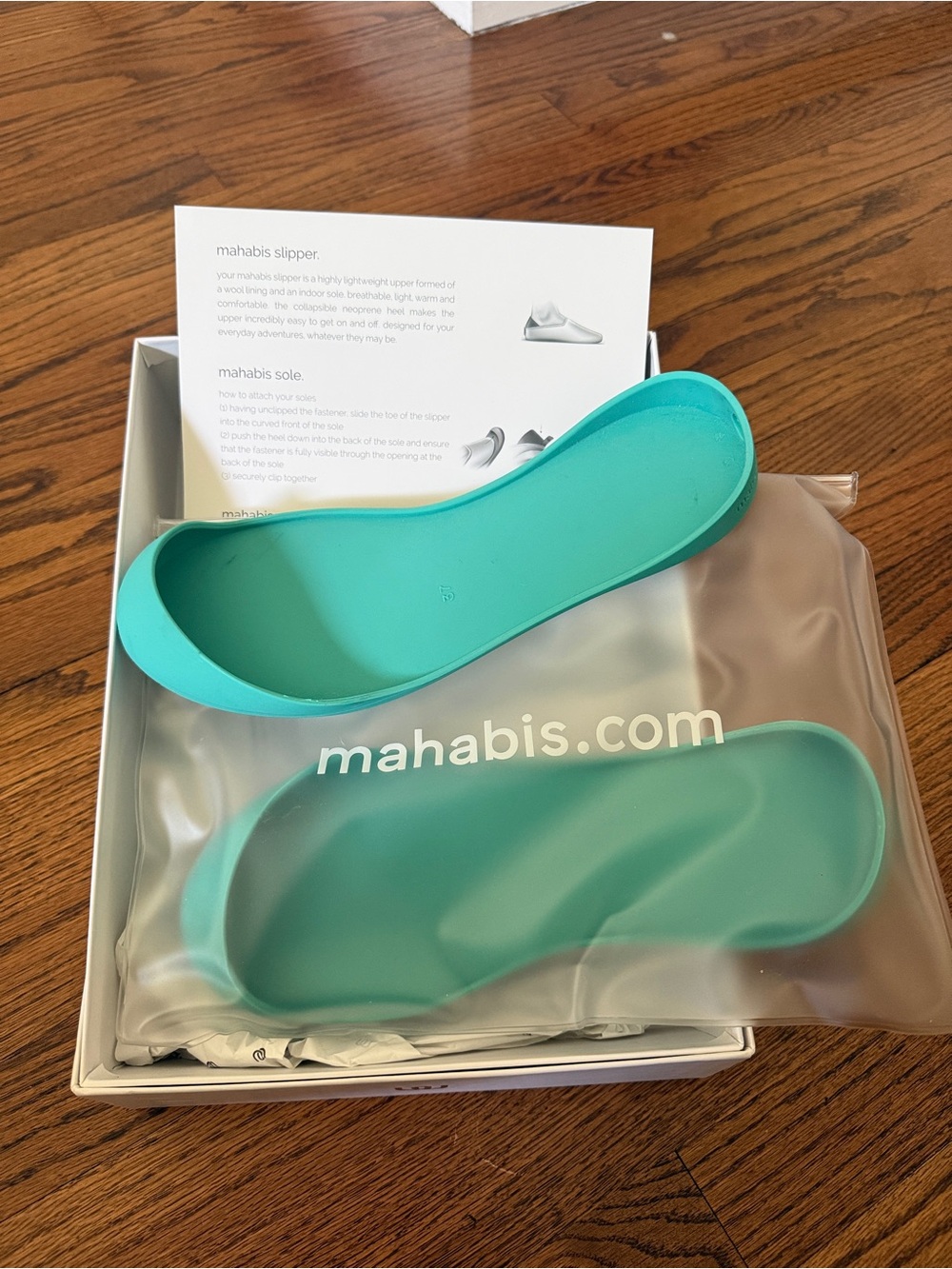 mahabis Slip-In Insoles in Teal